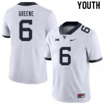 Youth West Virginia Mountaineers NCAA #6 Garrett Greene White Authentic Nike Stitched College Football Jersey ZJ15S25SP